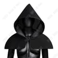 Miniatyrbild 2 av 4: TEKNISK RABATT Halloween Hooded Cloak - Medieval Plague Bird Mask Rekvisita - Svart