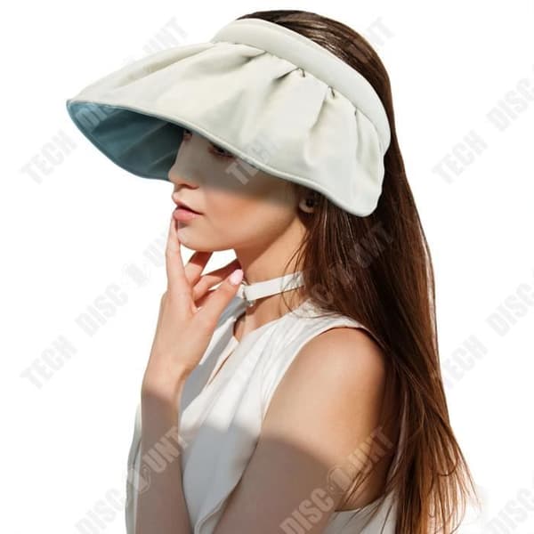 TD® Shell Solhatt Ny strandsolhatt Ansiktsskydd Cykling Tom Top Solhatt för kvinnor