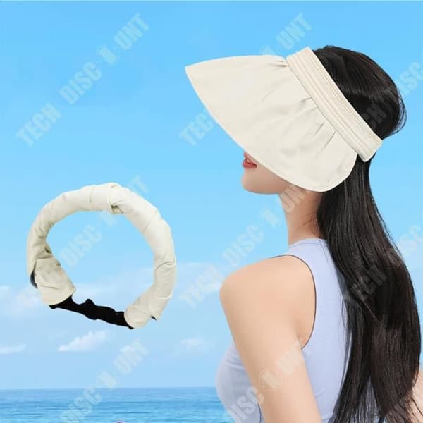 TD® Shell Solhatt Ny strandsolhatt Ansiktsskydd Cykling Tom Top Solhatt för kvinnor
