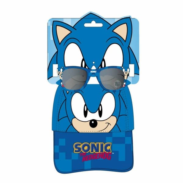Keps och solglasögon set Sonic 2 Delar (53 cm)
