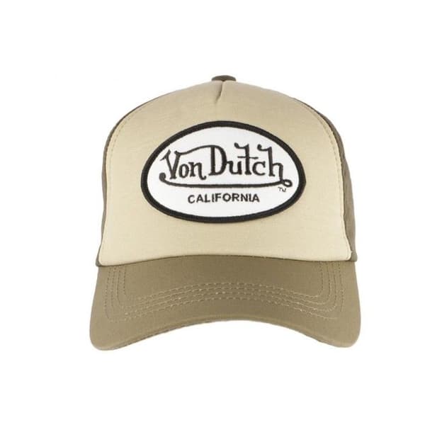 Baseballkeps - Von Dutch - Jacks - Brun - Beige - 100 % bomull