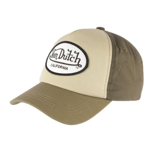 Baseballkeps - Von Dutch - Jacks - Brun - Beige - 100 % bomull