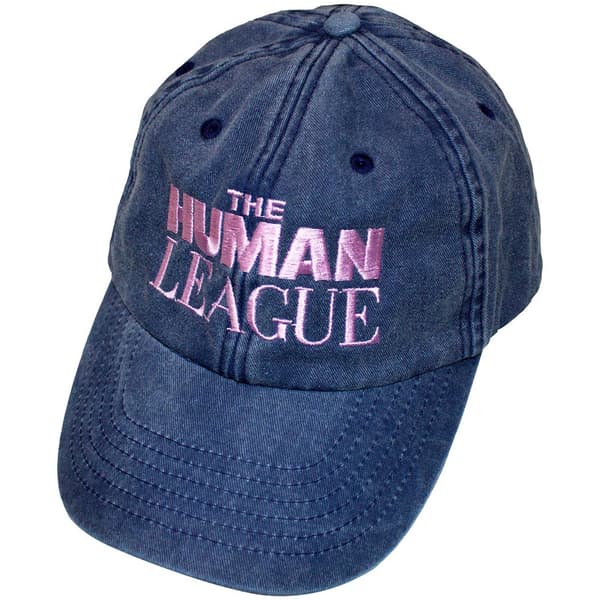 The Human League Unisex Baseball Cap: Logo (Denim Blue) (Ex-Tour)