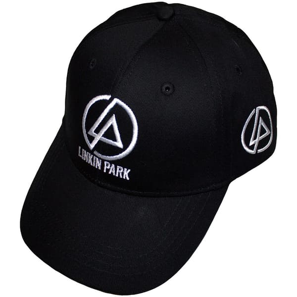 Linkin Park Unisex Baseball Cap: Concentric Side Logo (Black)