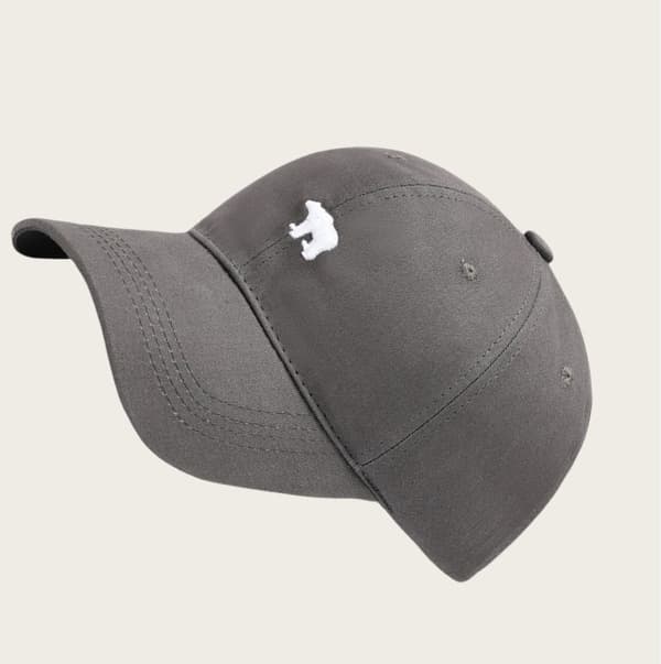 INF Broderad Four Seasons Baseballkeps - Snygg & Bekväm Grå