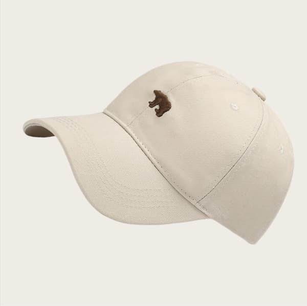 INF Broderet Four Seasons Baseball Cap - Stilfuld & Komfortabel Beige
