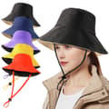Miniatyrbild 3 av 6: Hatt Solhatt Mesh Keps med bred brätte - Orange