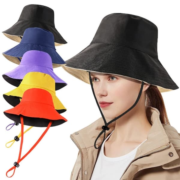 Hatt Solhatt Mesh Keps med bred brätte - Orange