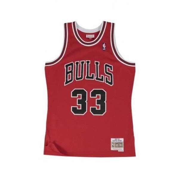 T-shirt - MITCHELL & NESS - Chicago Bulls - Röd - Sportkläder - Vuxen Man