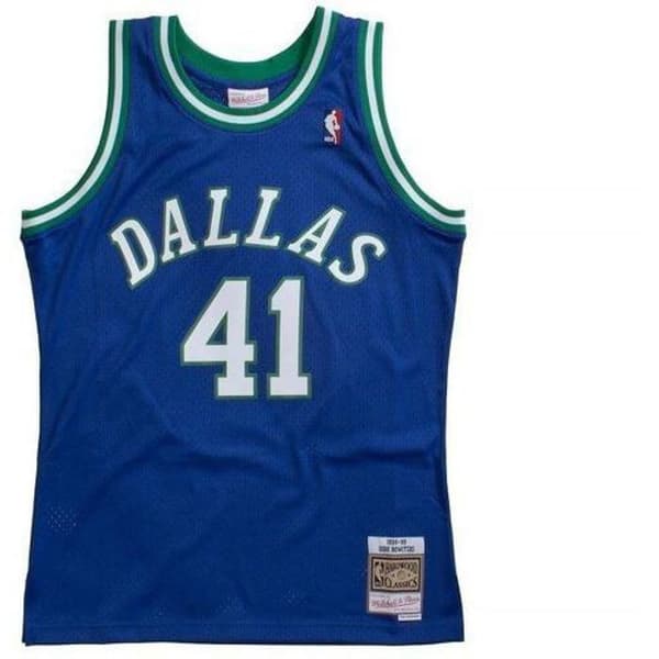 T-shirt - Mitchell &amp; Ness - D Mavericks D Nowitzki - Blå - Sportkläder - Storlek L