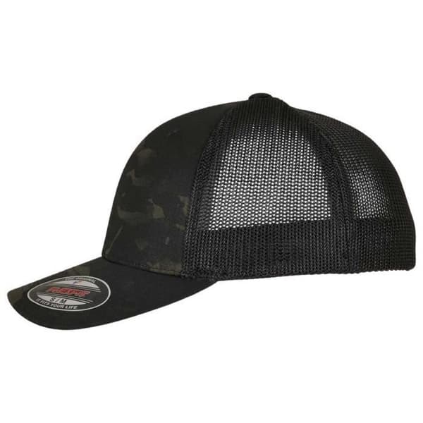 Trucker Mesh Flexfit basebollkeps - Multicam Svart - Vuxen