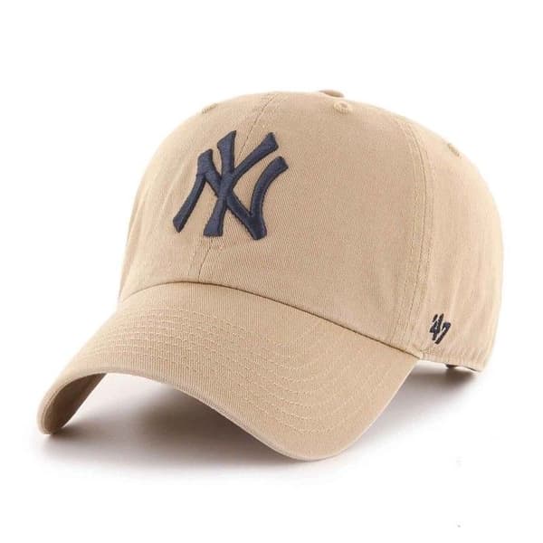 Avslappnad keps - 47 Brand - New York Yankees - Beige - 100% Bomull - Justerbar