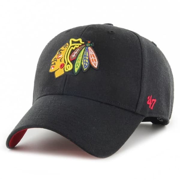 Casquette 47 Brand Low Snapback - BALLPARK Chicago Blackhawks - Herr - Svart och röd