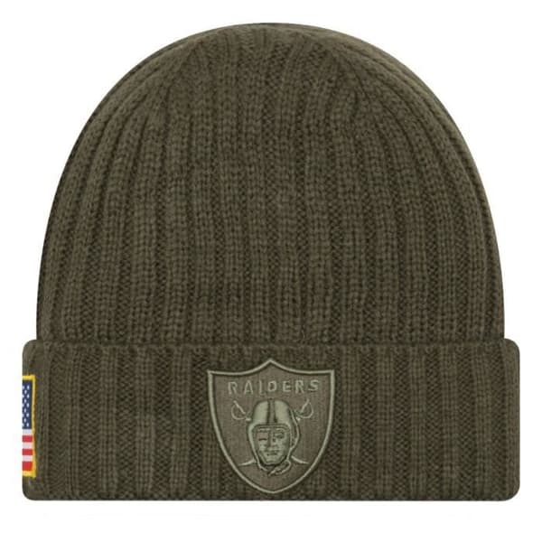 Hatt - New Era - Oakland Raiders - Stickad mössa - Kamouflage - Amerikansk flagga