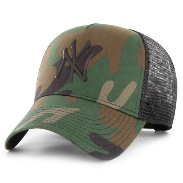 47 Brand Justerbar Truckerkeps - New York Yankees trä camo