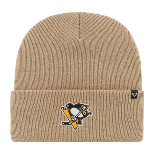 Stickad mössa - 47 Brand - HAYMAKER Pittsburgh Penguins - Herr - khaki - Höst / Vinter - Sportkläder