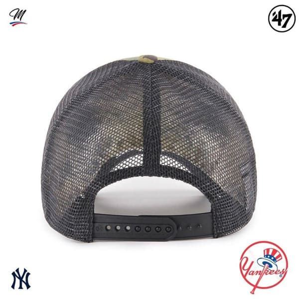 Trucker Cap - 47 Märke - Branson - Wood Camo - Låg krona - Böjt visir
