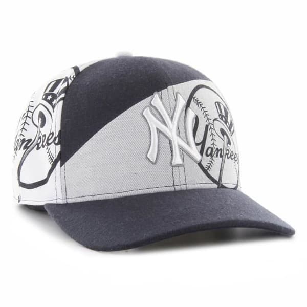 Casquette 47 Brand Deep Profile Snapback - PATCHWORK NY Yankees - Man - Vit - Höst / Vinter - Sportswear
