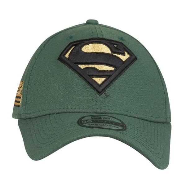 Casquette stretch New Era 39Thirty - SUPERMAN cilantro / camo - Herr