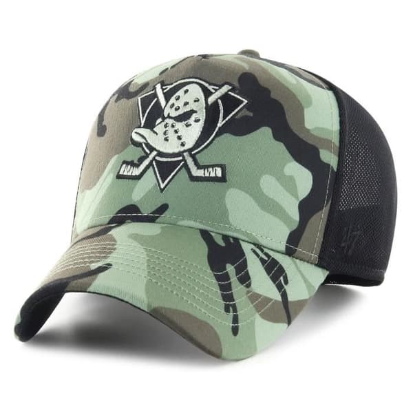 Casquette Trucker - 47 Brand - SECTOR Anaheim Ducks - mörk kamouflage - Herr - Sportswear