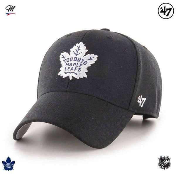 Keps - 47 Brand - Toronto Maple Leafs - Svart - 85% Akryl - Höst/Vinter