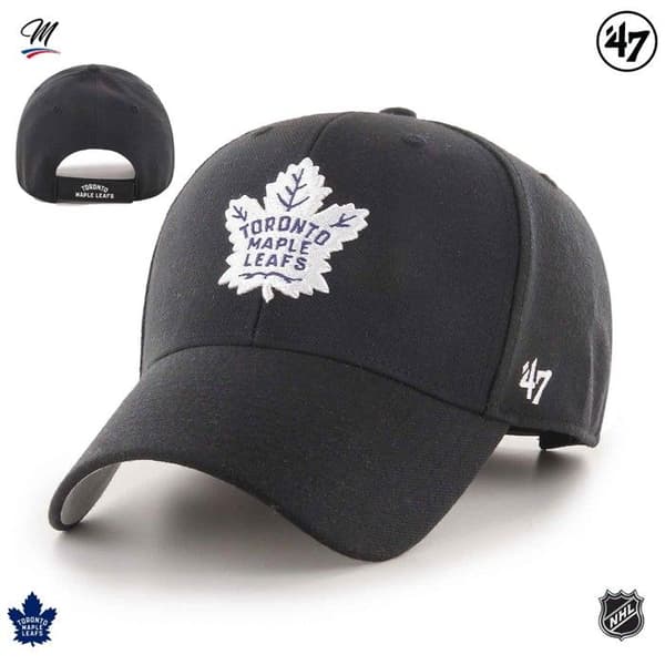 Keps - 47 Brand - Toronto Maple Leafs - Svart - 85% Akryl - Höst/Vinter