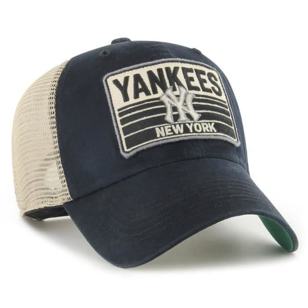 Casquette Trucker - 47 Brand - FOUR STROKE New York Yankees - Blå - Herr - Svart