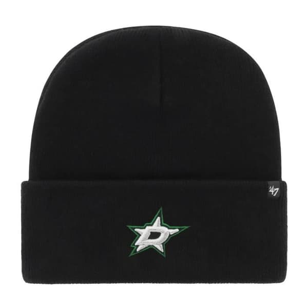 Stickad mössa 47 Brand - HAYMAKER Dallas Stars - Vit - Herr - Grön och vit - Höst / Vinter - Sportmode