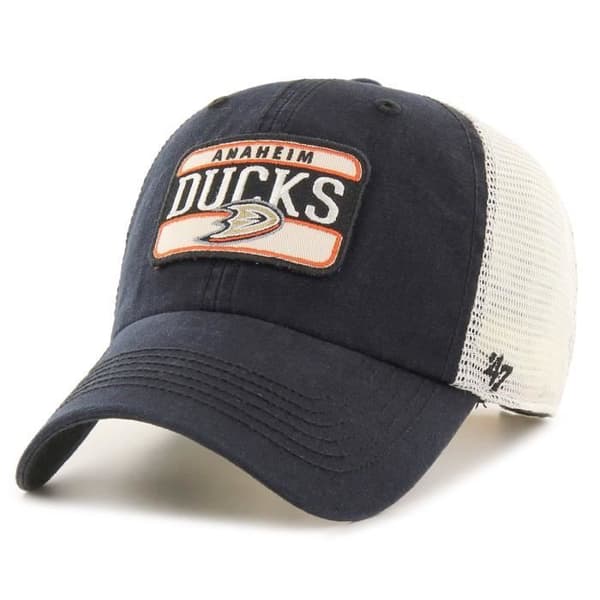 Truckerkeps - 47 Brand - VINTAGE FLUID Anaheim Ducks svart - Vit - Herr - Sportkläder