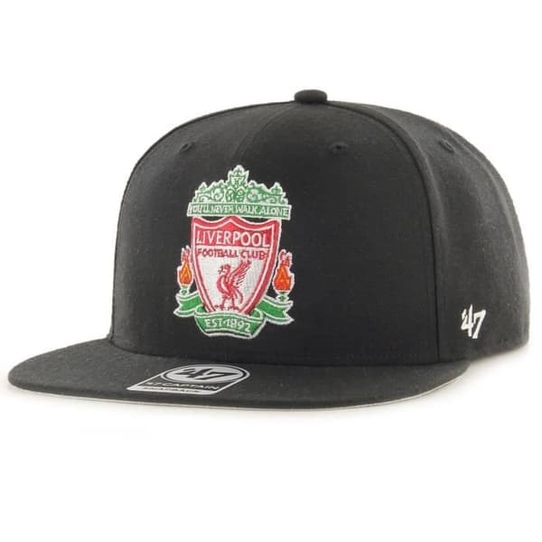 Basebollkeps - 47 BRAND - FC Liverpool svart / röd - 100% ull - Man