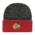 Miniatyrbild 1 av 2: Stickad mössa - 47 Brand - Chicago Blackhawks - Vit och svart - Vuxen Man - Höst / Vinter
