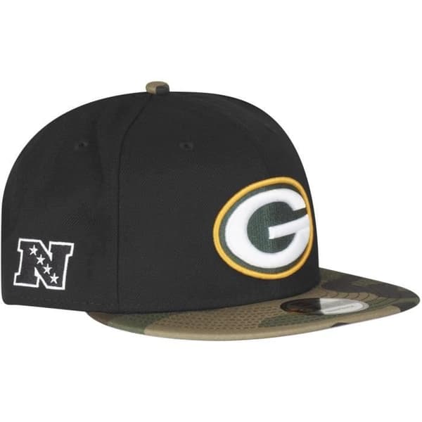 Casquette 9FIFTY - New Era - Green Bay Packers - Svart Camo - One Size - Höst/Vinter