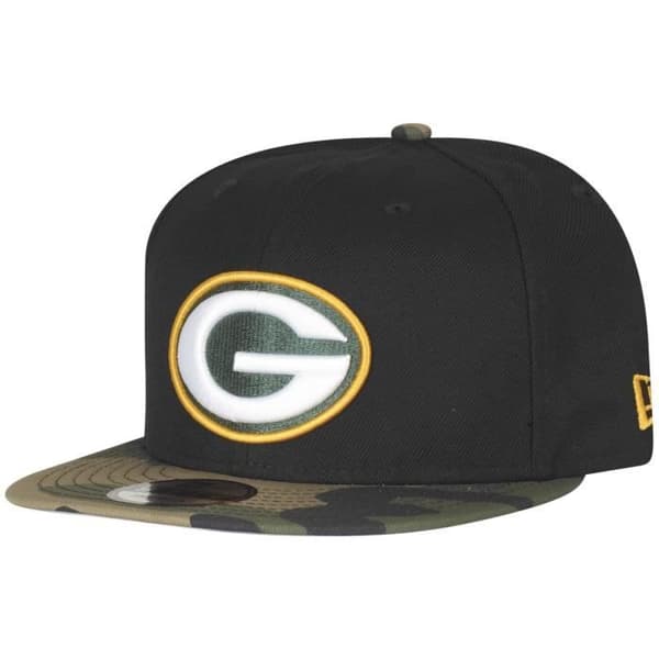 Casquette 9FIFTY - New Era - Green Bay Packers - Svart Camo - One Size - Höst/Vinter