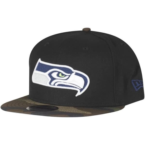 9FIFTY keps - New Era - Seattle Seahawks - Svart camo - En storlek - Urban
