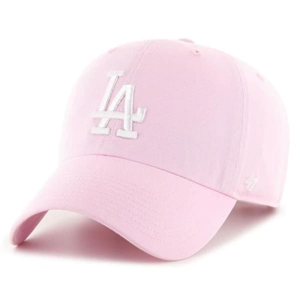 Casquette 47 Brand Relaxed Fit - CLEAN UP LA Dodgers petal pink - Herr - 100% bomull twill