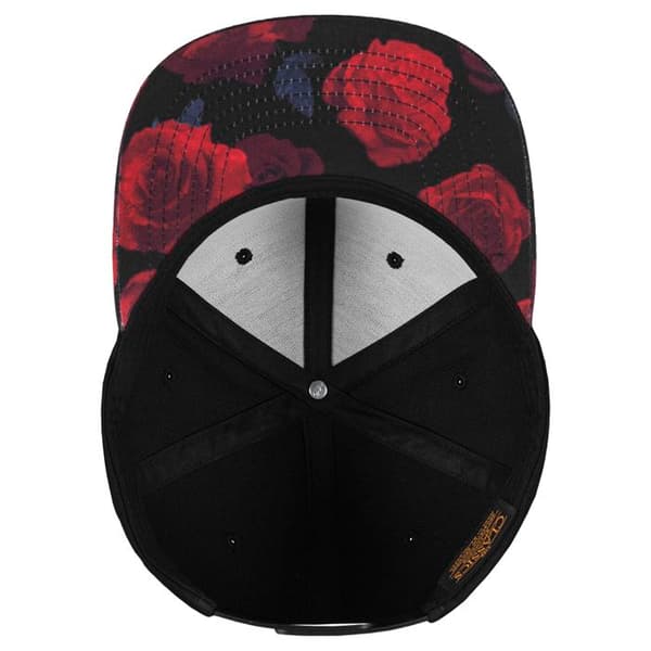 Snapback-keps - Flexfit - ROSOR - Svart / Grå - 6 Paneler - En storlek