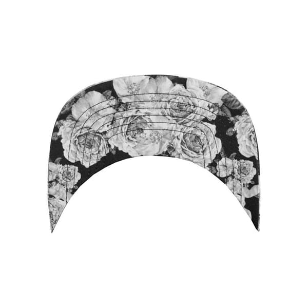 Snapback-keps - Flexfit - ROSOR - Svart / Grå - 6 Paneler - En storlek