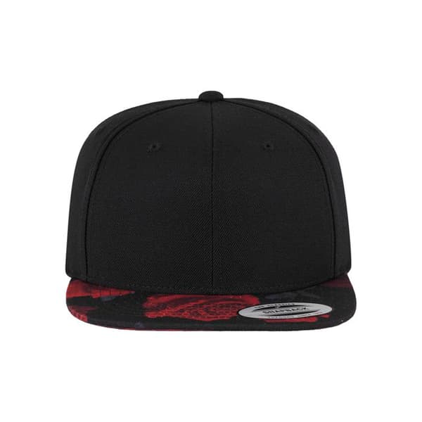 Snapback-keps - Flexfit - ROSOR - Svart / Grå - 6 Paneler - En storlek