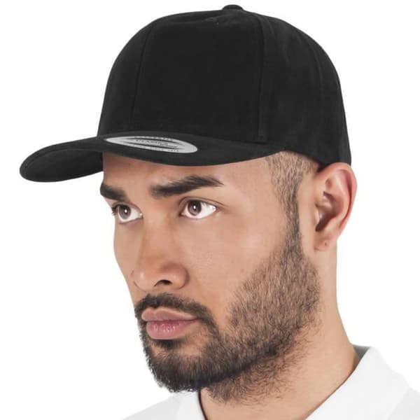 Keps Curved Cap - Flexfit - BORSTAD BOMULL - 100% bomull - One size - Svart