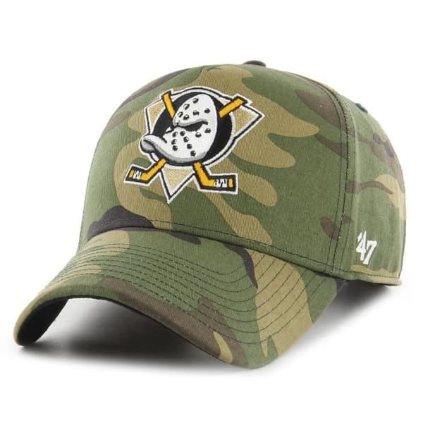 Justerbar keps 47 Brand - GROVE Anaheim Ducks trä camo - 100% bomull
