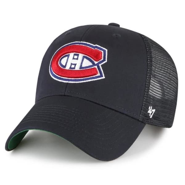 47 Brand justerbar keps - BRANSON Montreal Canadiens marinblå - Vit - Vuxen - Herr