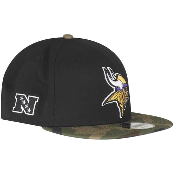 Casquette 9FIFTY - New Era - Minnesota Vikings - Svart camo - En storlek - Höst/Vinter
