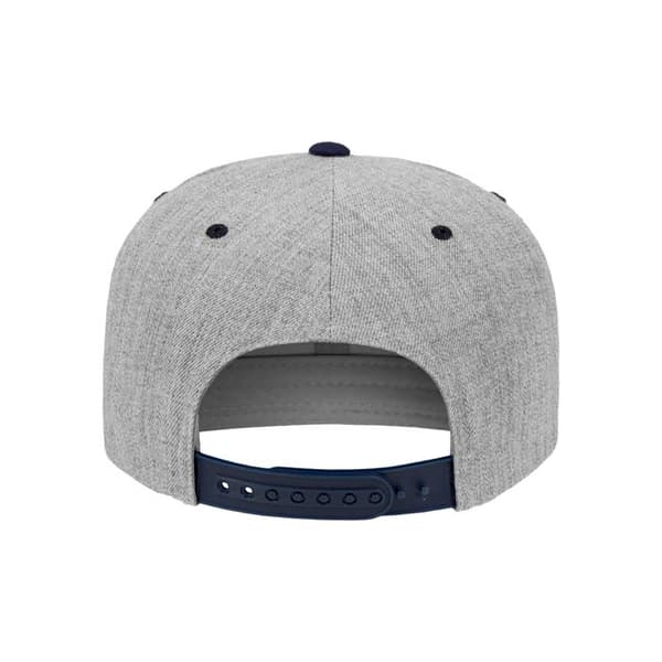 Casquette Snapback 2-Tone - Flexfit - Grå/Royal - 80% Akryl - 20% Uld - One Size