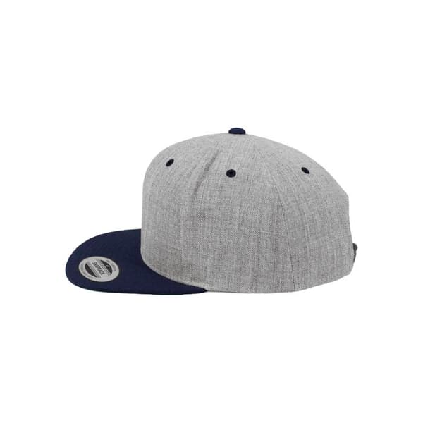 Casquette Snapback 2-Tone - Flexfit - Grå/Royal - 80% Akryl - 20% Uld - One Size