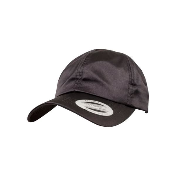 Kepa - Flexfit - Låg profil Satin - Svart - 100% Polyester - Klassisk stil