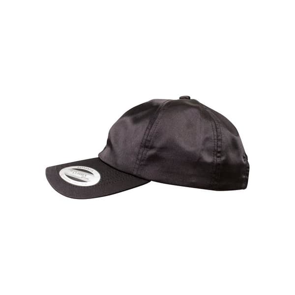 Kepa - Flexfit - Låg profil Satin - Svart - 100% Polyester - Klassisk stil