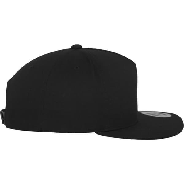 Flexfit Classic 5-Panel Snapback Cap - svart / svart