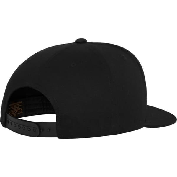 Flexfit Classic 5-Panel Snapback Cap - svart / svart