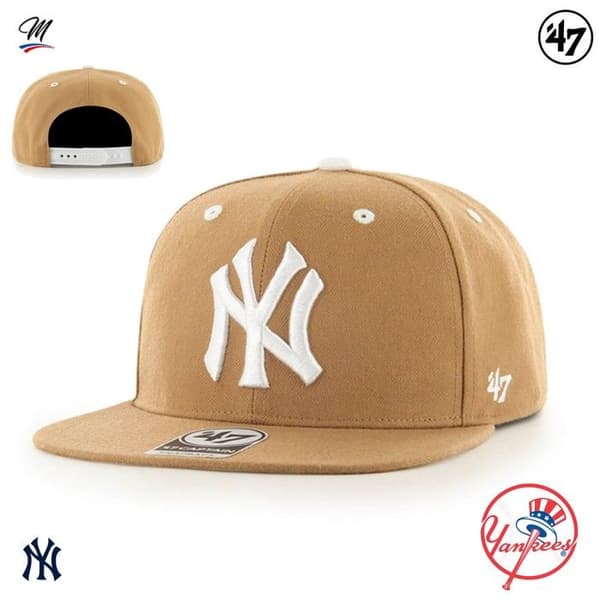 Basebollkeps - New York Yankees - Beige/Kamel - Vuxen - Sommar - Urban