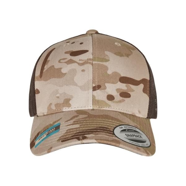 Flexfit retro multicam-keps - beige/brun - TU